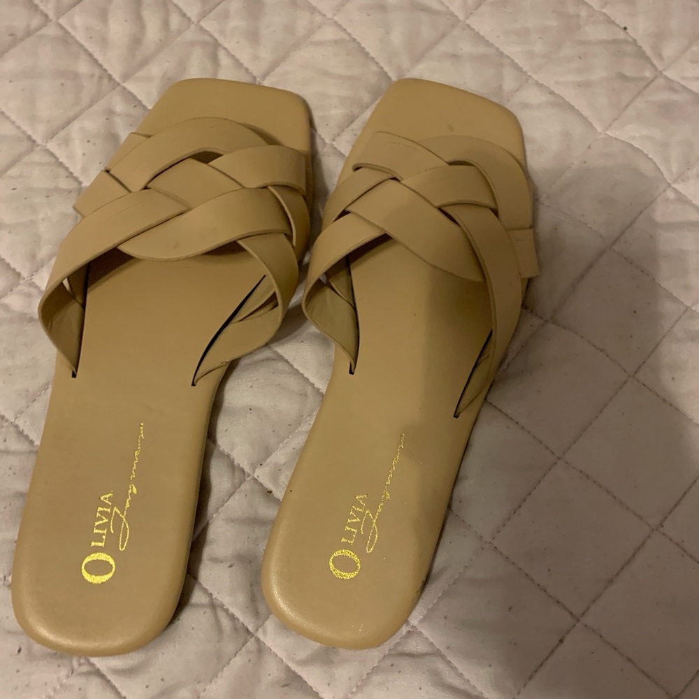 Beige sandals